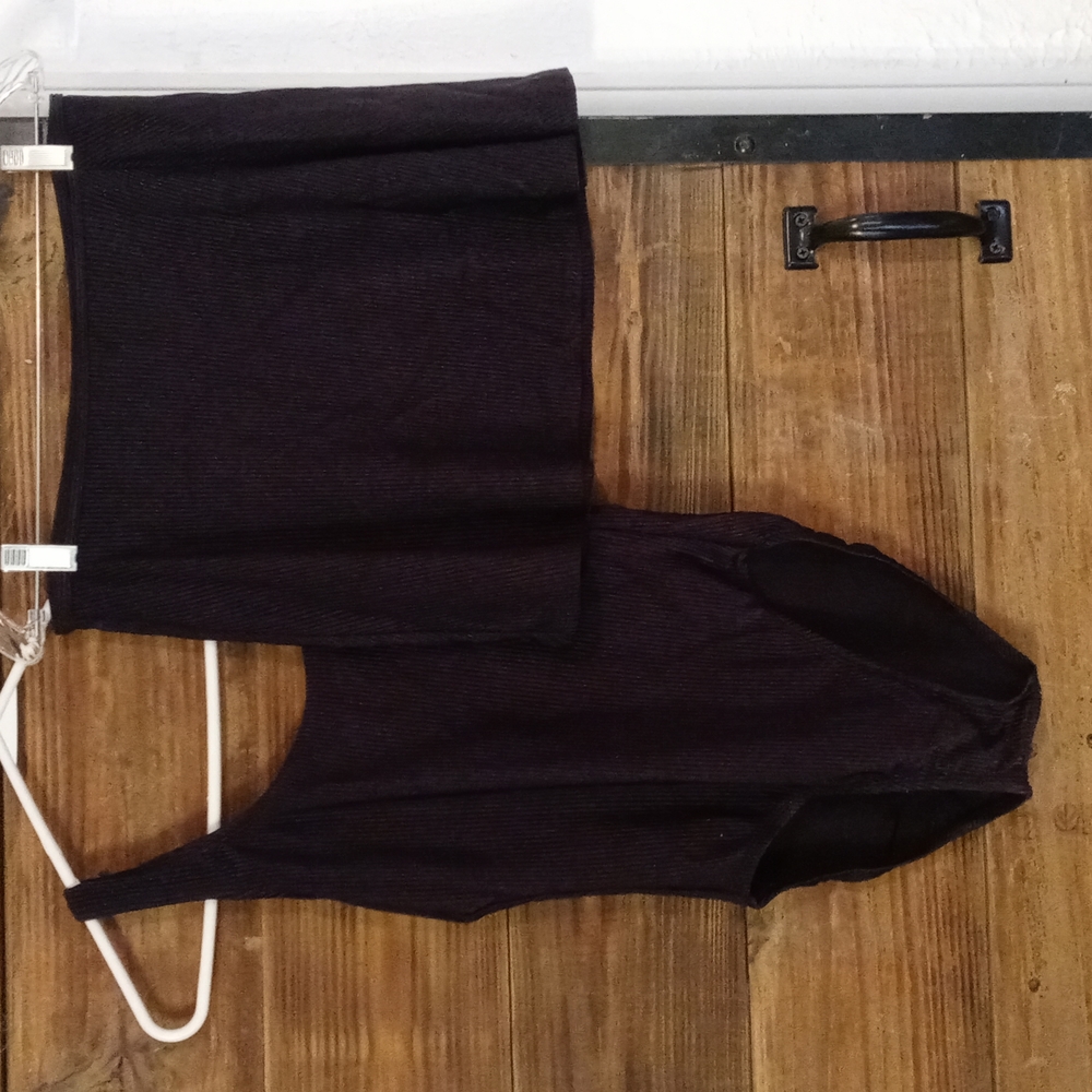 Swimsuit and skirt